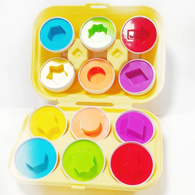 Geometric shape matching twisty eggs children's early education enlightenment smart eggs color recognition toys