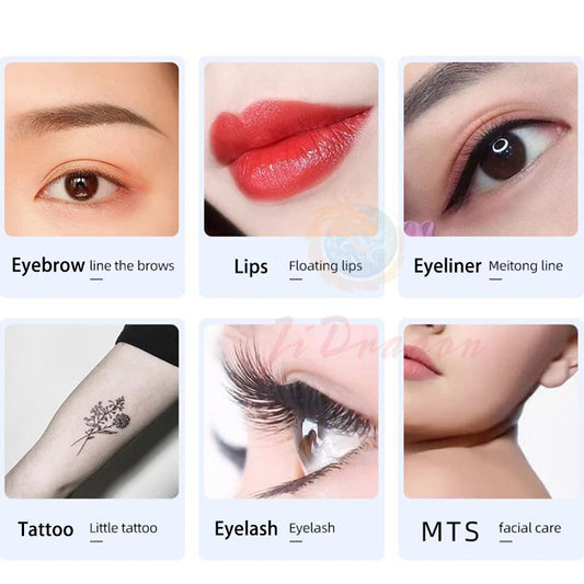 Wireless PMU Machine Permanent Makeup for Eyebrows Miroblading Eyeliner Lip Microshading Professional Rotary Tattoo Pen Gun Kit