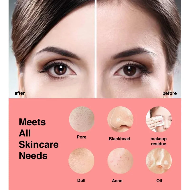 Electric Silicone Face Washing Brush Massage for Skin Tightening Pore Cleansing Facial Beauty Device