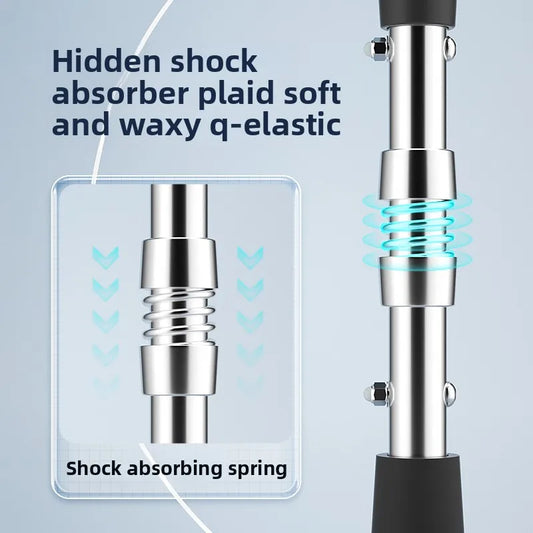 F Type Foldable Crutches for Adults with Ergonomic Handles | Spring Assist Technology Disabled Rehabilitation Axillary Crutch