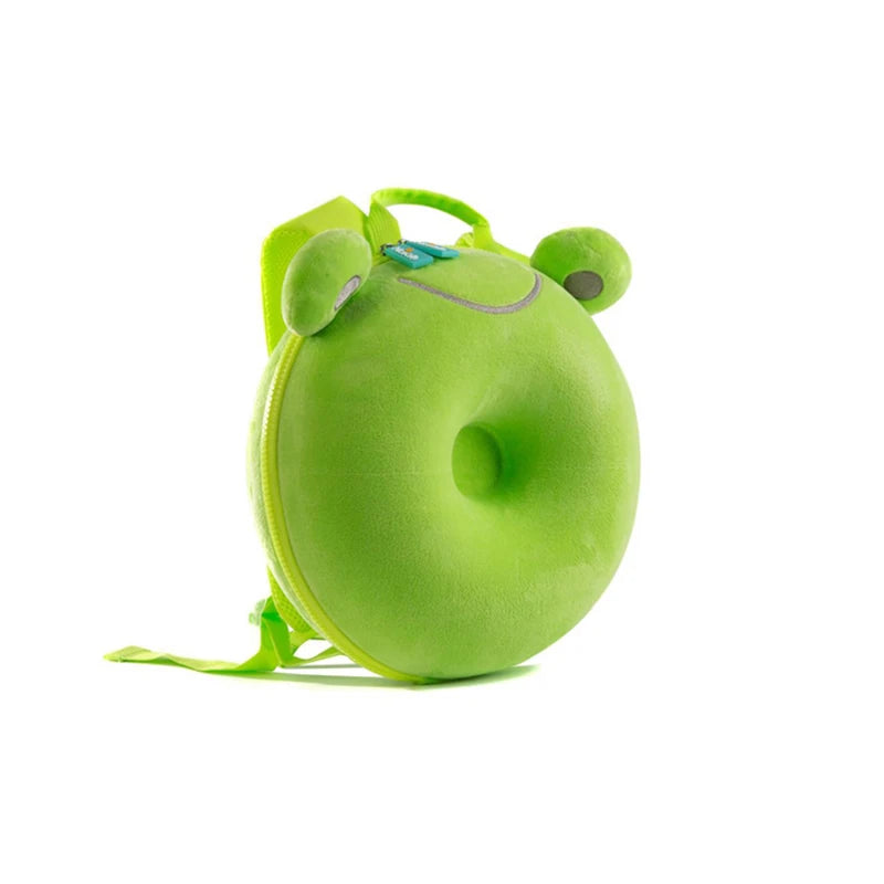 Children's Boys Girls Backpack Animal Plush Frog Cute Schoolbag Lightweight and Comfortable Bag For Kindergarten Mother Kids