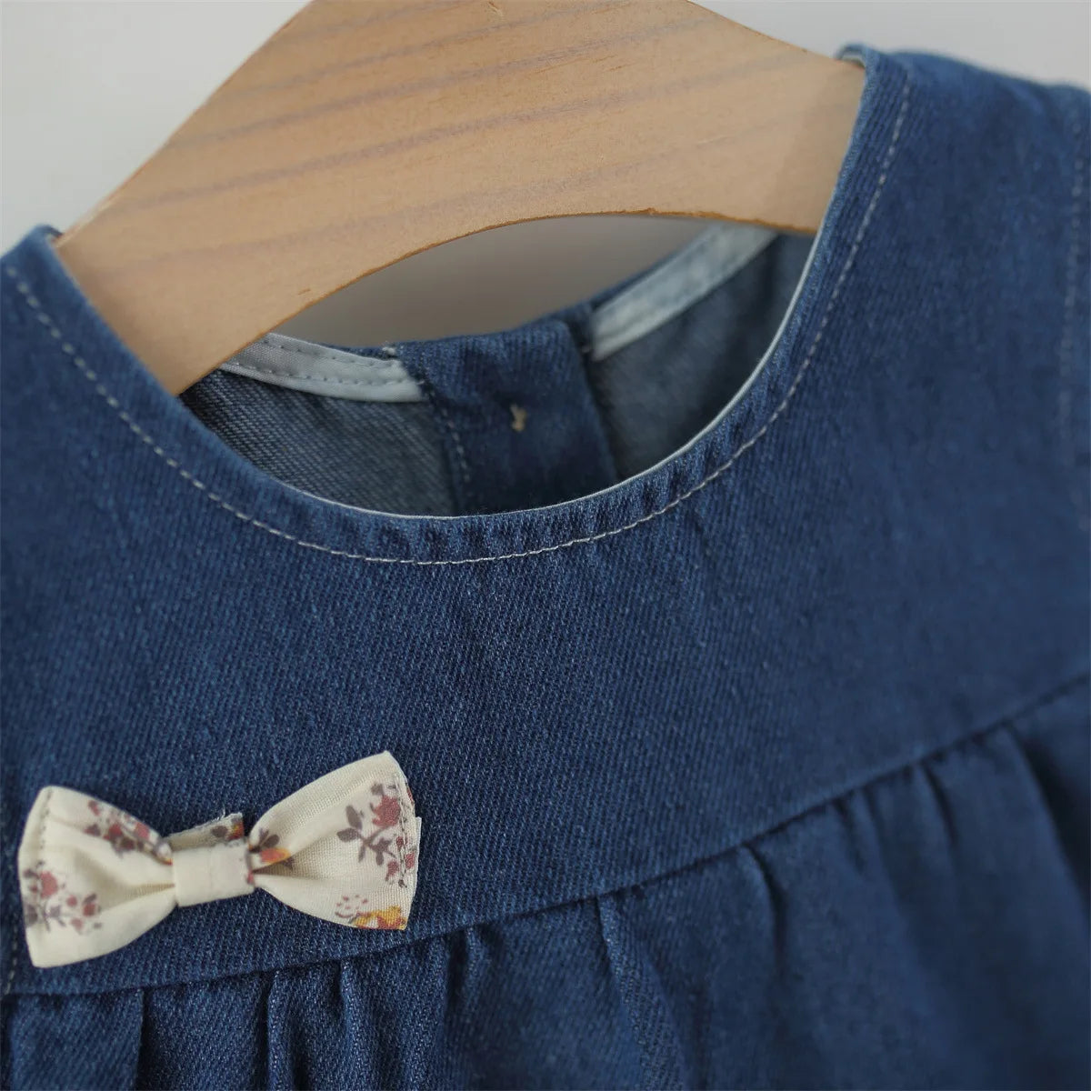 Autumn Baby Clothes Outfits Toddler Girls Clothes Casual Flower T-Shirt+ Denim Dress Suits for Girls Clothing 1st Birthday Sets