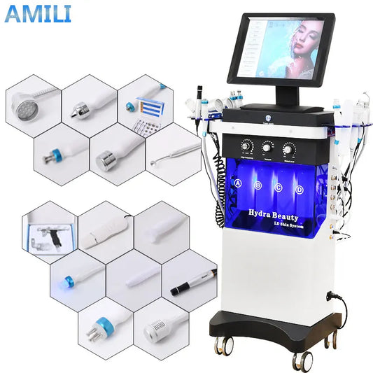 14 In 1 hydra beauty facial Machine Skin Peeling hydra beauty facial Hydradermabrasion Korea Aqua Peel Machine