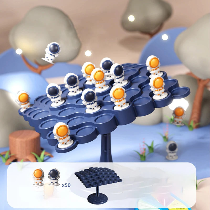 Kids Balance Tree Board Game Astronauts Frog Balance Board Tabletop Party Funny Parent-Child Interactive Game Building Block Toy