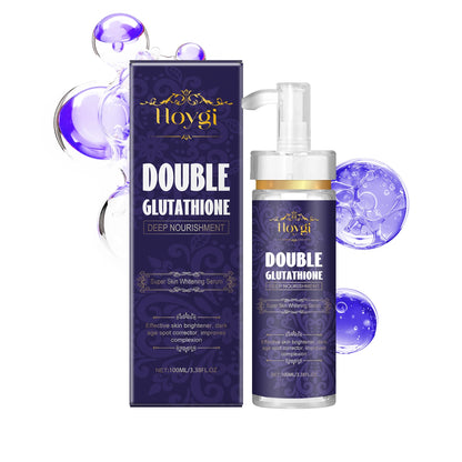 Hoygi 100ml Double Glutathione Serum For Skin Whitening Moisturizing Repair Dullness Remove Dark Spots Brighten Skin Care Serum