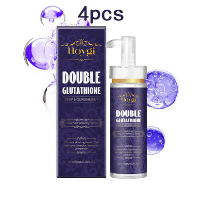 Hoygi 100ml Double Glutathione Serum For Skin Whitening Moisturizing Repair Dullness Remove Dark Spots Brighten Skin Care Serum