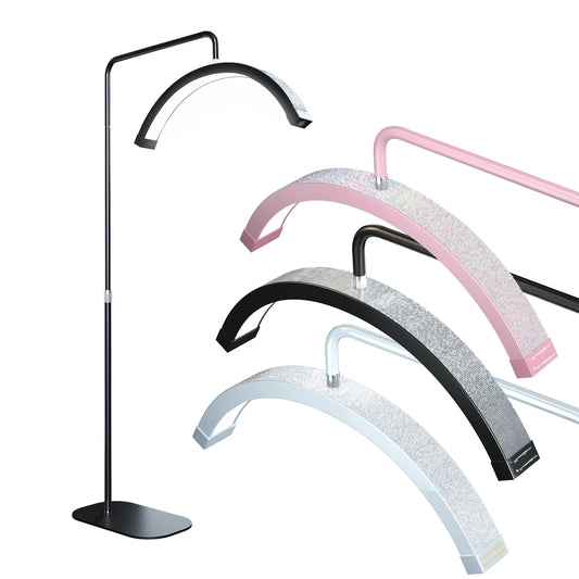 Fosoto FT-Y9 Half-moon Lamp Fill Light Photography Lamp LED Light Lash Light With Rhinestones For Beauty Eyelash Tattoo Makeup