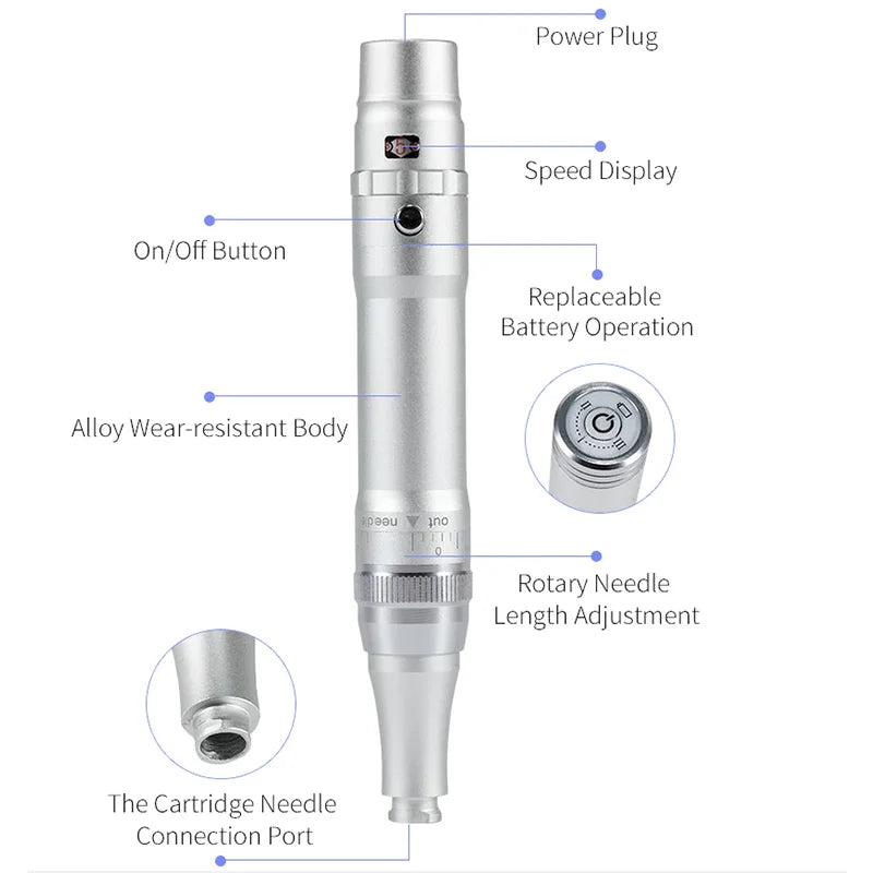 Wireless PMU Machine Permanent Makeup for Eyebrows Miroblading Eyeliner Lip Microshading Professional Rotary Tattoo Pen Gun Kit