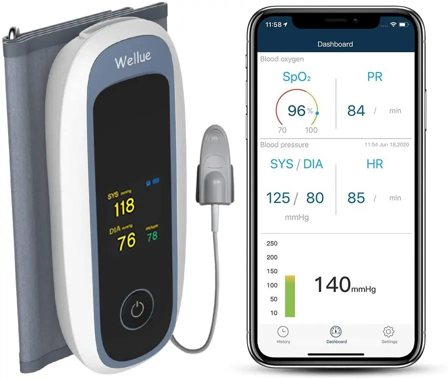 Multifunction Wireless Arm 24hours Blood Pressure Monitor With Blood Oxygen Holter+Adult,Child Free APP Software