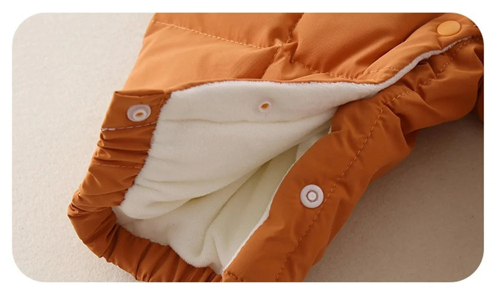 Newborn Jumpsuit Winter Baby Clothes Infant Clothing Girls Jumpsuit for Boys Warm Hooded Romper Toddler Clothes 0-18 Month