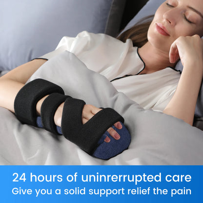 VELPEAU Hand Splint Orthosis for Stroke Finger, Arthritis and Carpal Tunnel Pain Wrist Brace Immobilizer with Finger Separator