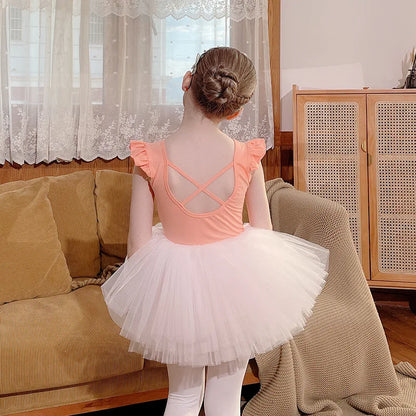 Dance Wear Stage Ballet Dress Tutu Girl Skirts Children's Clothing Kids Clothes Costumes Cute Baby Summer Casual Elegant Set