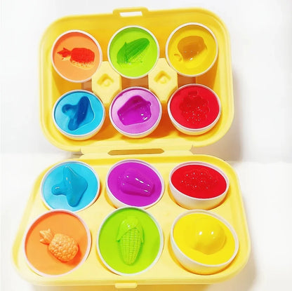 Geometric shape matching twisty eggs children's early education enlightenment smart eggs color recognition toys