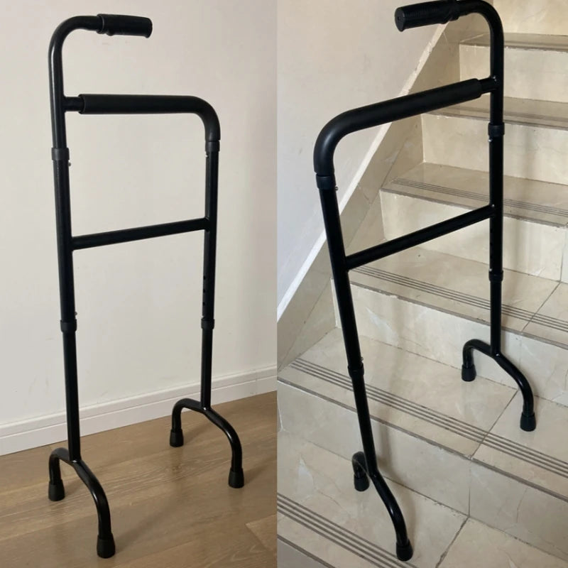 Stair Climbing Assist Cane & Elderly Stair Lift Assist Adjustable Height with Anti-Slip Handle , 300lbs Capacity for Seniors