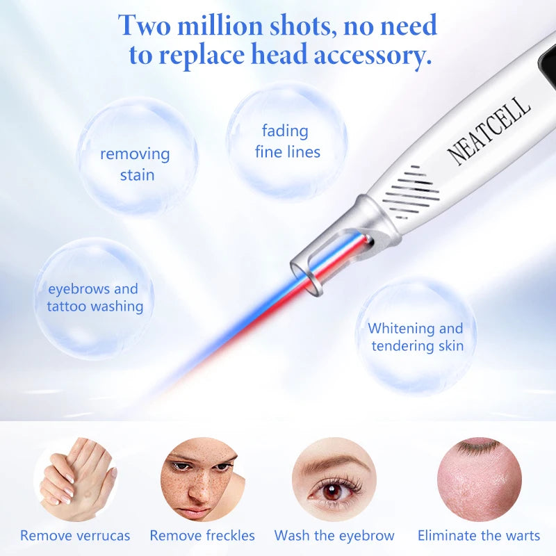 Picosecond Laser Pointer for Mole Removal Dark Spot Removal Pen tattoo Acne Skin Pigment Portable Removal Machine Beauty