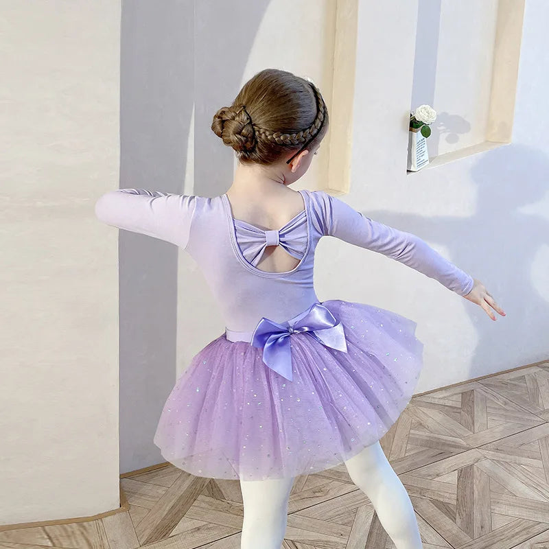 Dance Wear Stage Ballet Dress Tutu Girl Skirts Children's Clothing Kids Clothes Costumes Cute Baby Summer Casual Elegant Set