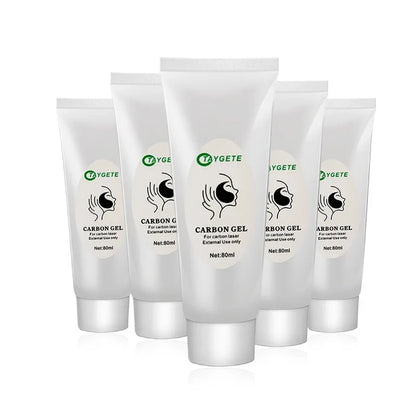 2/5Pcs Black Gel Mask For ND YAG Laser Skin Peeling Carbon Cream Whitening Facial Rejuvenation Moisturizing Peel Deep Cleaning