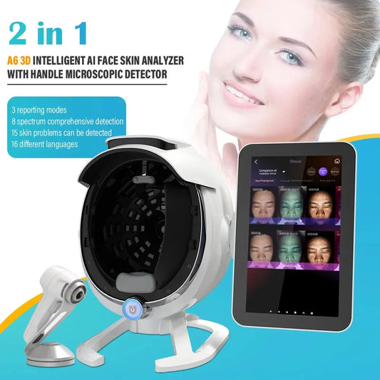 Full Face 3D Ai Skin Analysis Machine Facial Tester Scanner Face Mirror Device Skin Analyzer Machine bitmoji Skin Analyzer