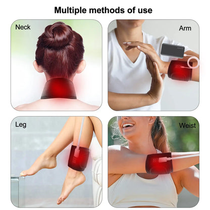 LED Red Light Therapy Belt 660&850 nm  Facial Neck Massager Lift Chin Laser Lipo Near Infrared Skincare Beauty Tool Fashion Pad