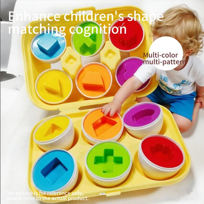 Geometric shape matching twisty eggs children's early education enlightenment smart eggs color recognition toys