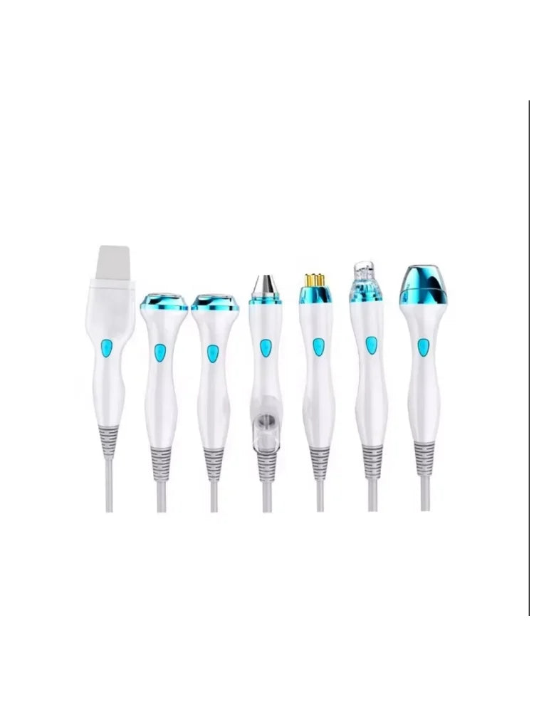 Aaccessory 7 handles 7 IN 1 Hydro facial machine Ultrasonic Skin Analyzer Skin Rejuvenation Dermabrasion Oxygen Facial Machine