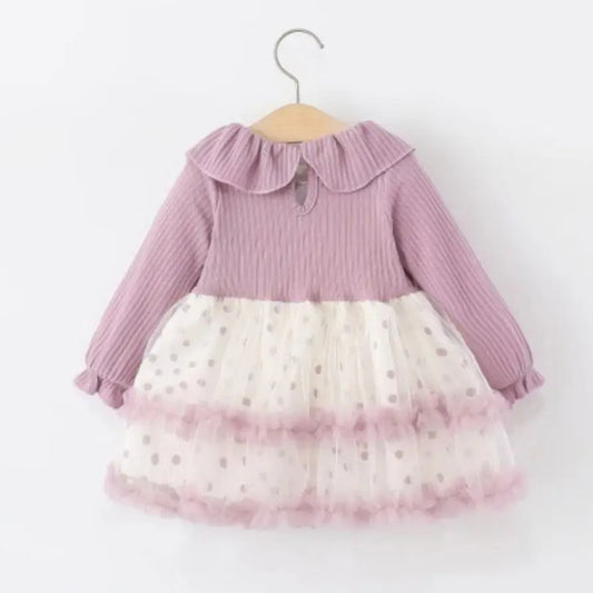 Baby Girls' Dress Toddler Clothes Children's Casual Long Sleeve Birthday Princess Dresses for Girls Clothing 0-3 Years Old