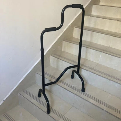 Stair Climbing Assist Cane & Elderly Stair Lift Assist Adjustable Height with Anti-Slip Handle , 300lbs Capacity for Seniors