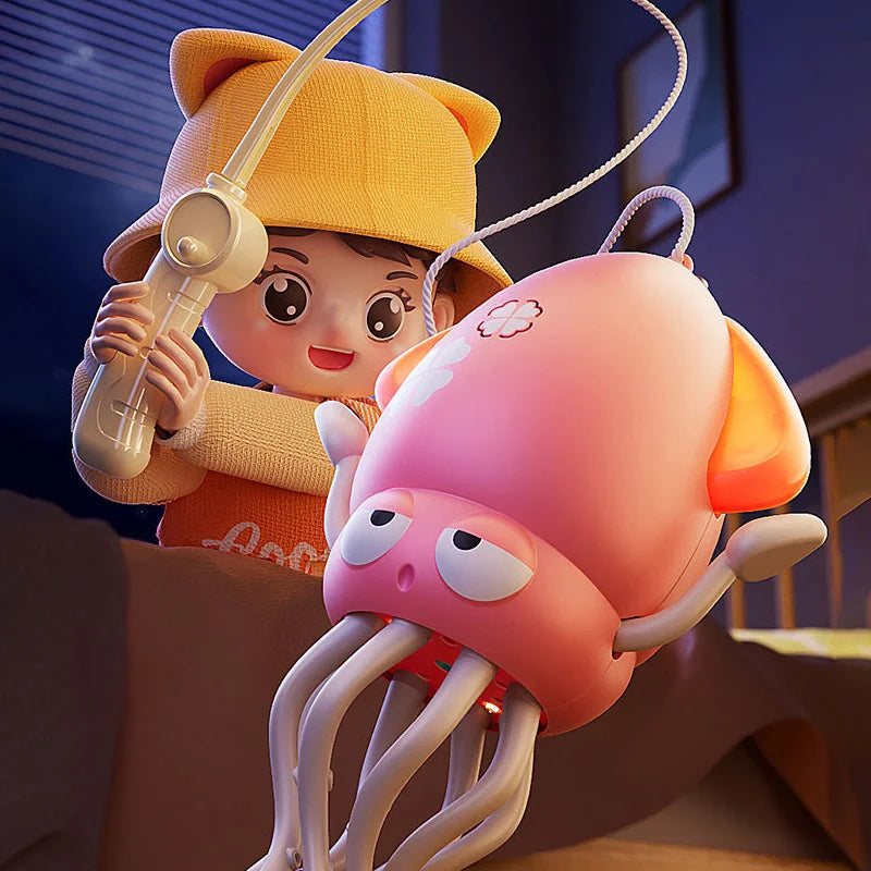 Children's Electric Octopus  Glow Dancing Octopus Toys Cartoon Interactive Development Moving Education Toddler Toy Gift