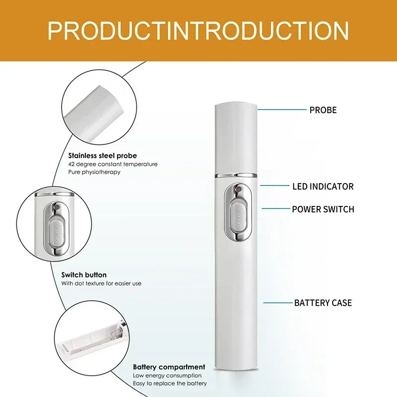 Blue light therapy for varicose veins in the legs, leg care tools