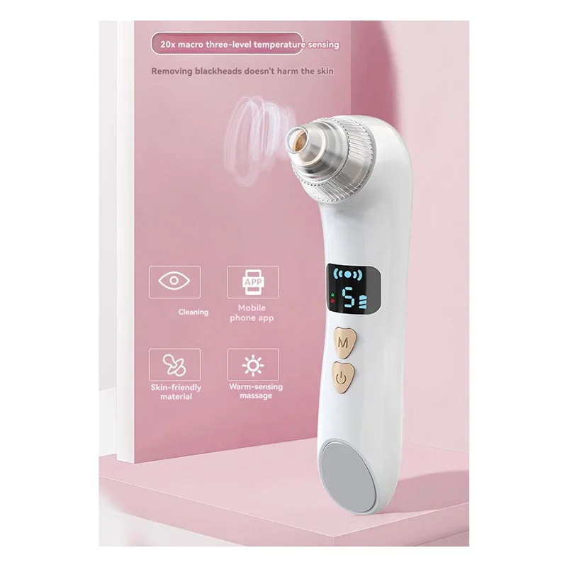 【A04R】Blackhead Sucker Deep Clean Machine Heating Type Acne Remover Blackheads Heated Face