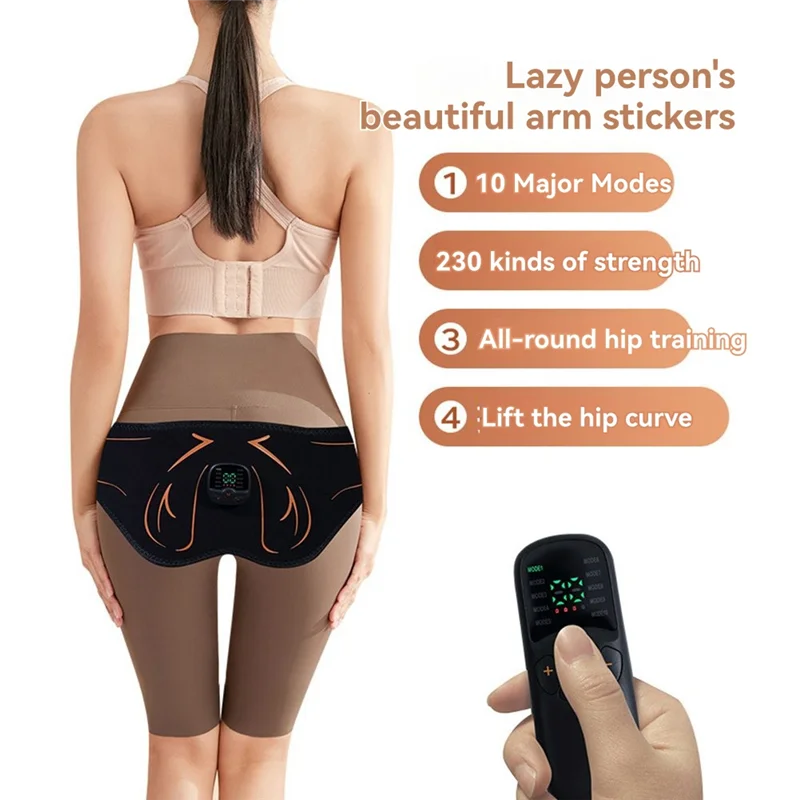 Electric Hips Trainer Butt Muscle Stimulator Fitness Weight Loss Buttocks Lifting USB Rechargable Muscle Toner