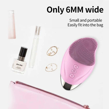 Rechargeable Silicone Facial Cleansing Brush Eye Massage Tool Face Cleaner Deep Cleaning Pore Skin Health Care Device Waterproof