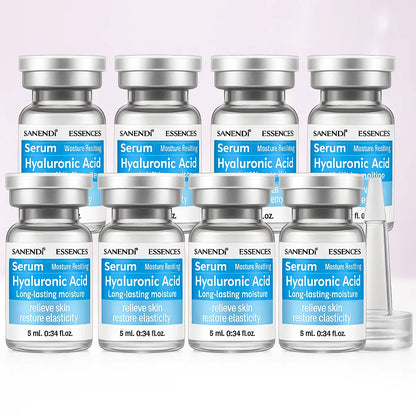 10Vials Hyaluron Acid Ampoule Serum for Facial Dr.Pen Micronneed Retinol EGF Peptide VC Snail Mucin Moisturizing Skin Care