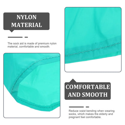 Sock Aid for Elderly Nylon Cloth Sock Putting Assist Device Help Wear Socks Easily Foldable Stocking Applicator