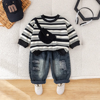 Toddler Baby Boys Clothes Autumn Children Casual Long sleeved T-Shirt +Pants 2Pcs Kids Suits Infant Boy Clothing Set Outfit