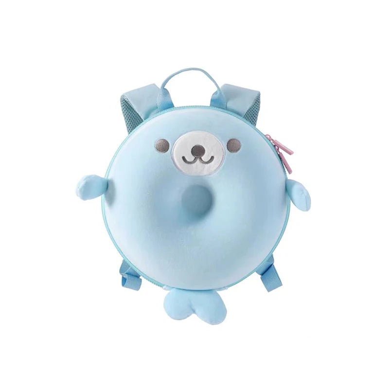 Children's Boys Girls Backpack Animal Plush Frog Cute Schoolbag Lightweight and Comfortable  Bag For Kindergarten Mother Kids