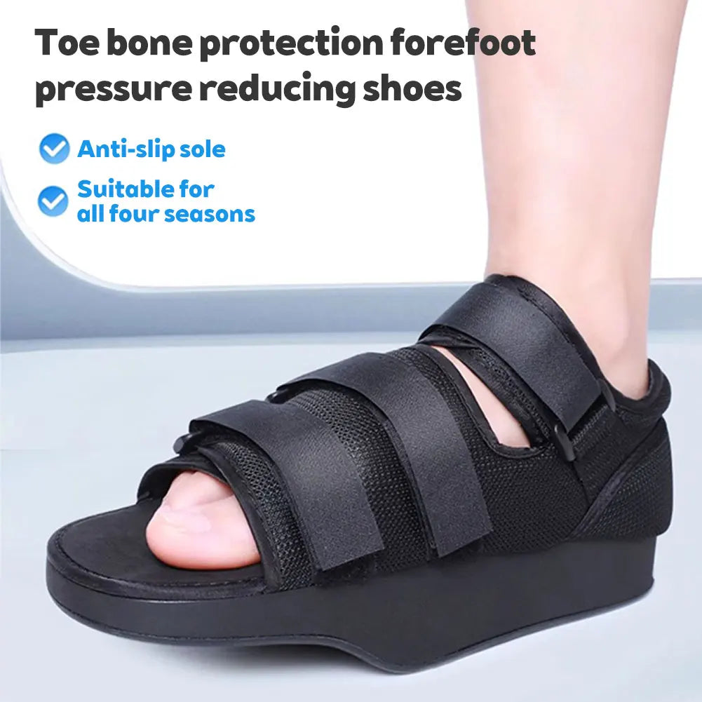 Front and Back Foot Decompression Shoes Non Load Shoes Toe Bone Protection Covers Folding Shoes Daily Rehabilitation Care Shoe