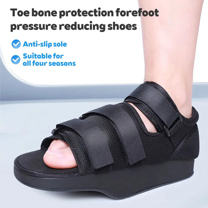 Front and Back Foot Decompression Shoes Non Load Shoes Toe Bone Protection Covers Folding Shoes Daily Rehabilitation Care Shoe