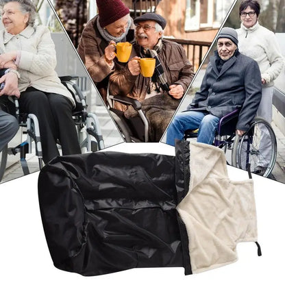 Wheelchair Blanket Elderly Waterproof Fleece Blankets Wheelchair Warm Covers Wheelchair Warming Blankets Fleece Wrap For Lower