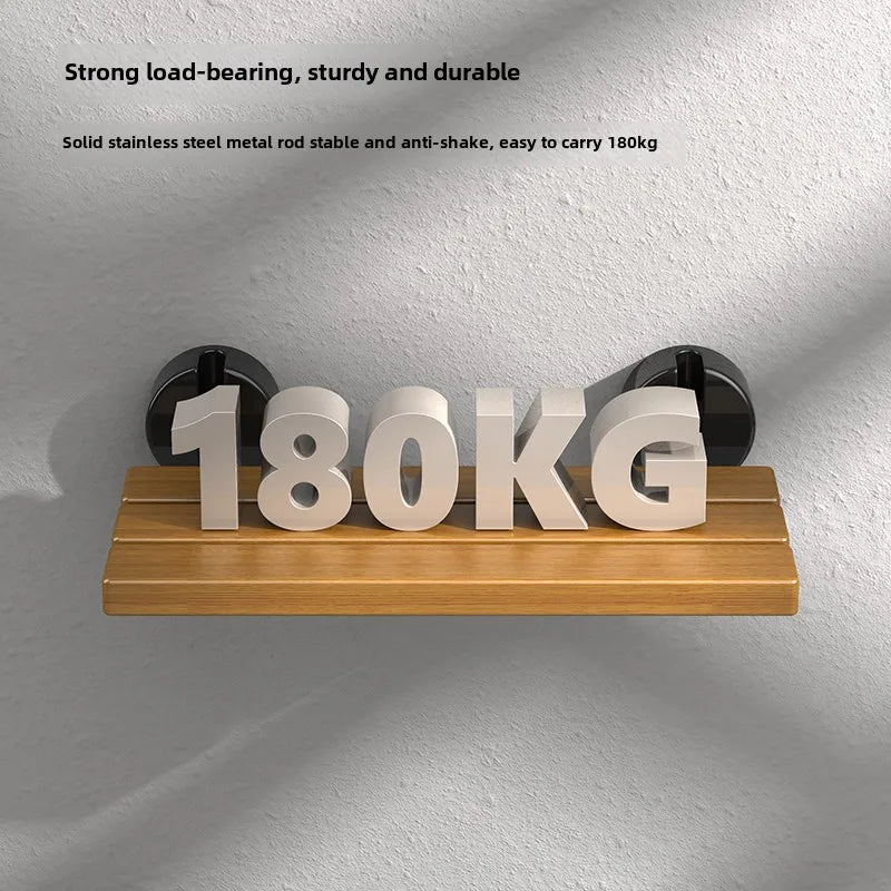 Teak Wood Foldable Shower Seat Bench Stainless Steel Frame Clear Coated Protection Medical Wall Mounted Chairs 400 Lb Capacity