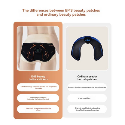 Electric Hips Trainer Butt Muscle Stimulator Fitness Weight Loss Buttocks Lifting USB Rechargable Muscle Toner