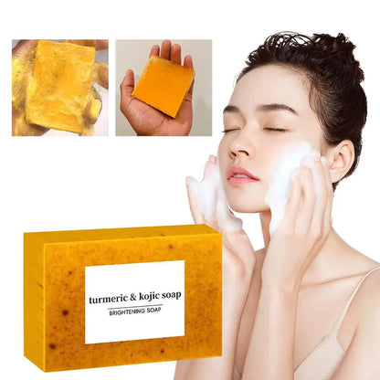 Turmeric Kojic Acid Soap Facial Cleaning Lemon Soap Moisturizing Turmeric Soap  Cleaning Soap For Face Body Skin Care