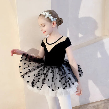 Dance Wear Stage Ballet Dress Tutu Girl Skirts Children's Clothing Kids Clothes Costumes Cute Baby Summer Casual Elegant Set