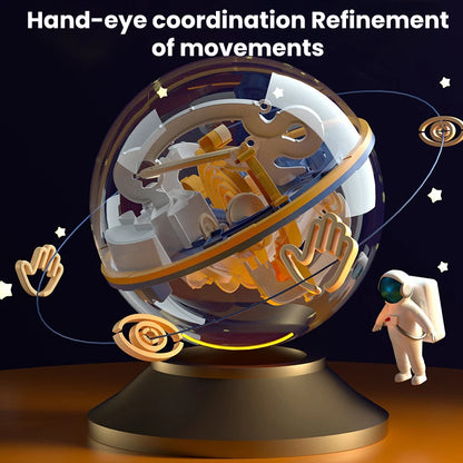 3D Stereo Fan Palace Toys Kids Challenge Obstacle Game Maze 3D Maze Montessori Puzzle Balance Train Clearing Game