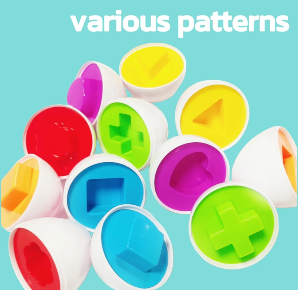 Geometric shape matching twisty eggs children's early education enlightenment smart eggs color recognition toys