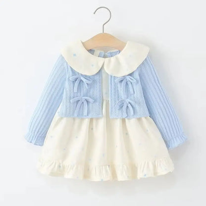 Newborn Baby Girl Dress Toddler Clothes Spring Autumn Kids Girls Long Sleeve Princess 1st Birthday Dresses Infant Clothing
