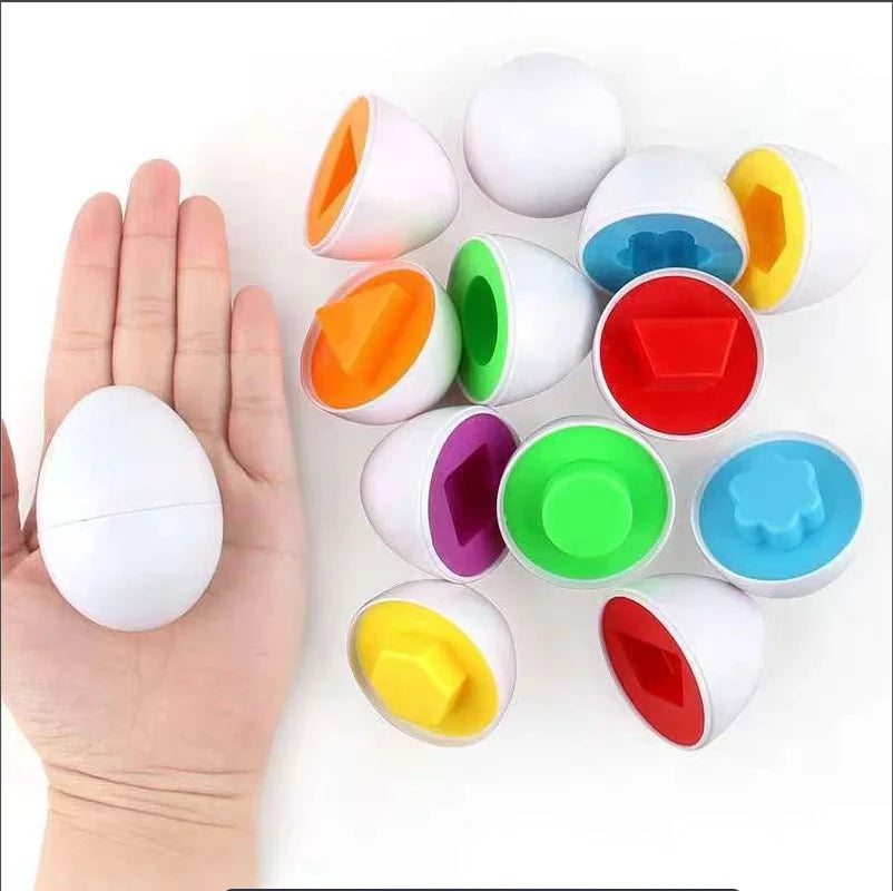 Geometric shape matching twisty eggs children's early education enlightenment smart eggs color recognition toys