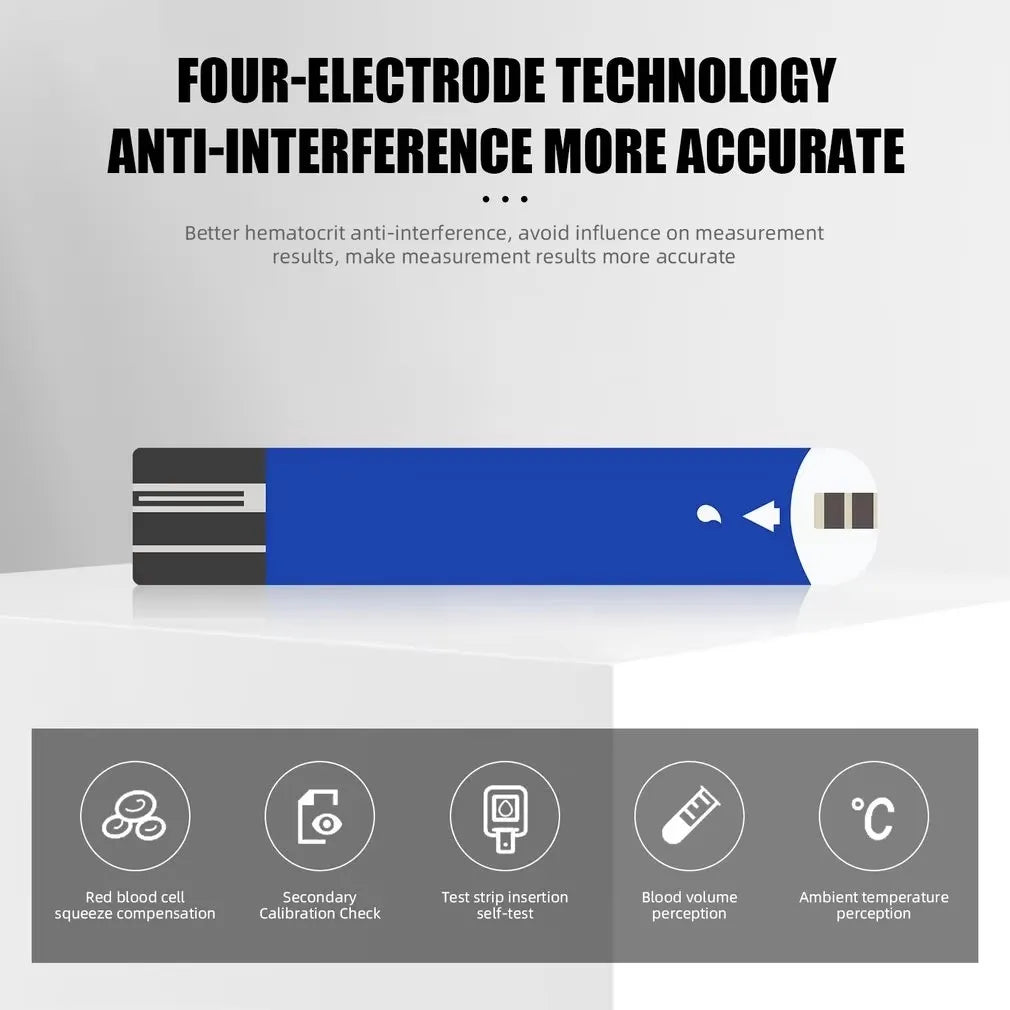 50Pcs Blood Glucose Test Strips/Lancets For G-425-3/G-425-2/G-425-1/G-427B Glucosemeter Blood Sugar Testing Papers Blood Collect