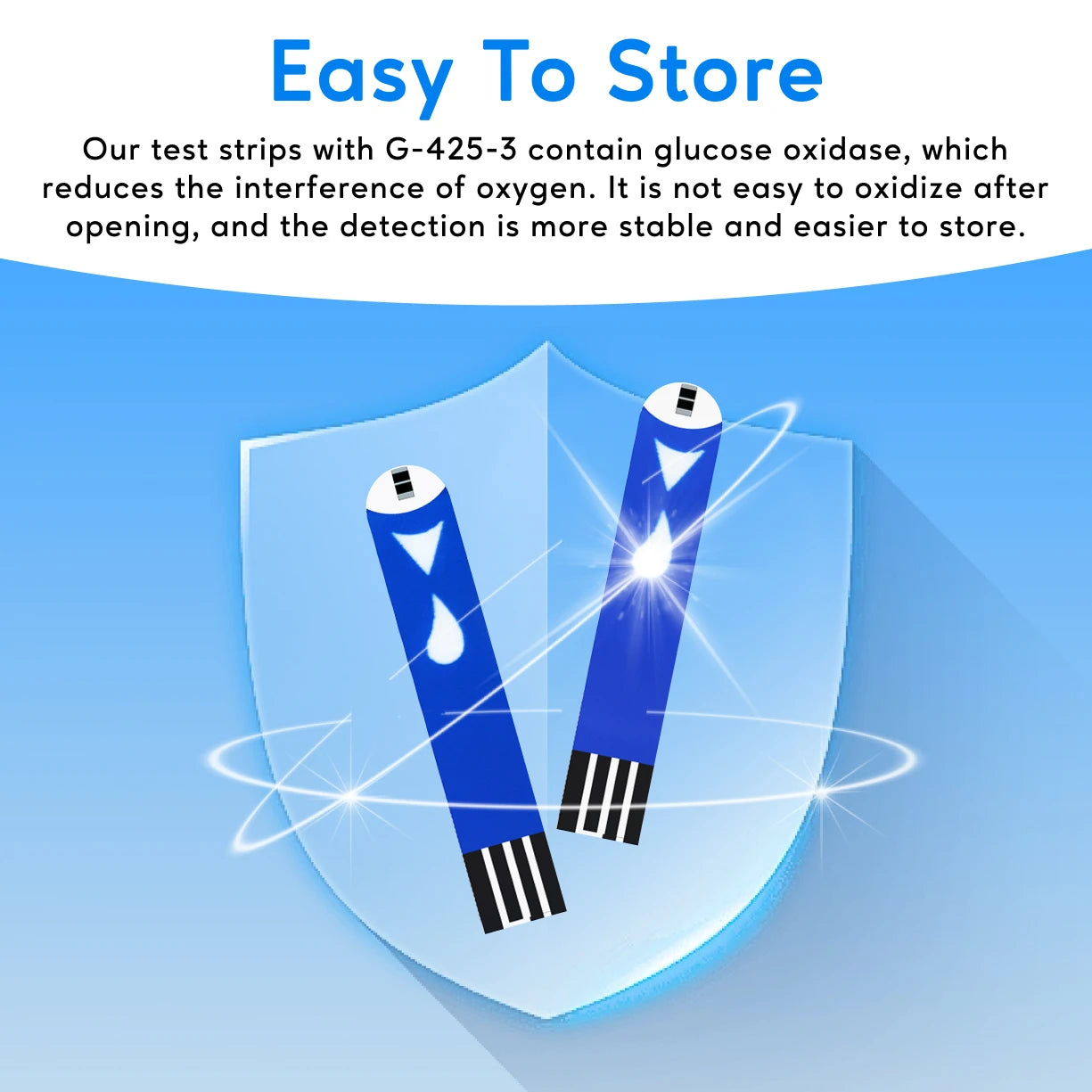 50Pcs Blood Glucose Test Strips/Lancets For G-425-3/G-425-2/G-425-1/G-427B Glucosemeter Blood Sugar Testing Papers Blood Collect