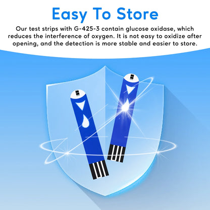 50Pcs Blood Glucose Test Strips/Lancets For G-425-3/G-425-2/G-425-1/G-427B Glucosemeter Blood Sugar Testing Papers Blood Collect